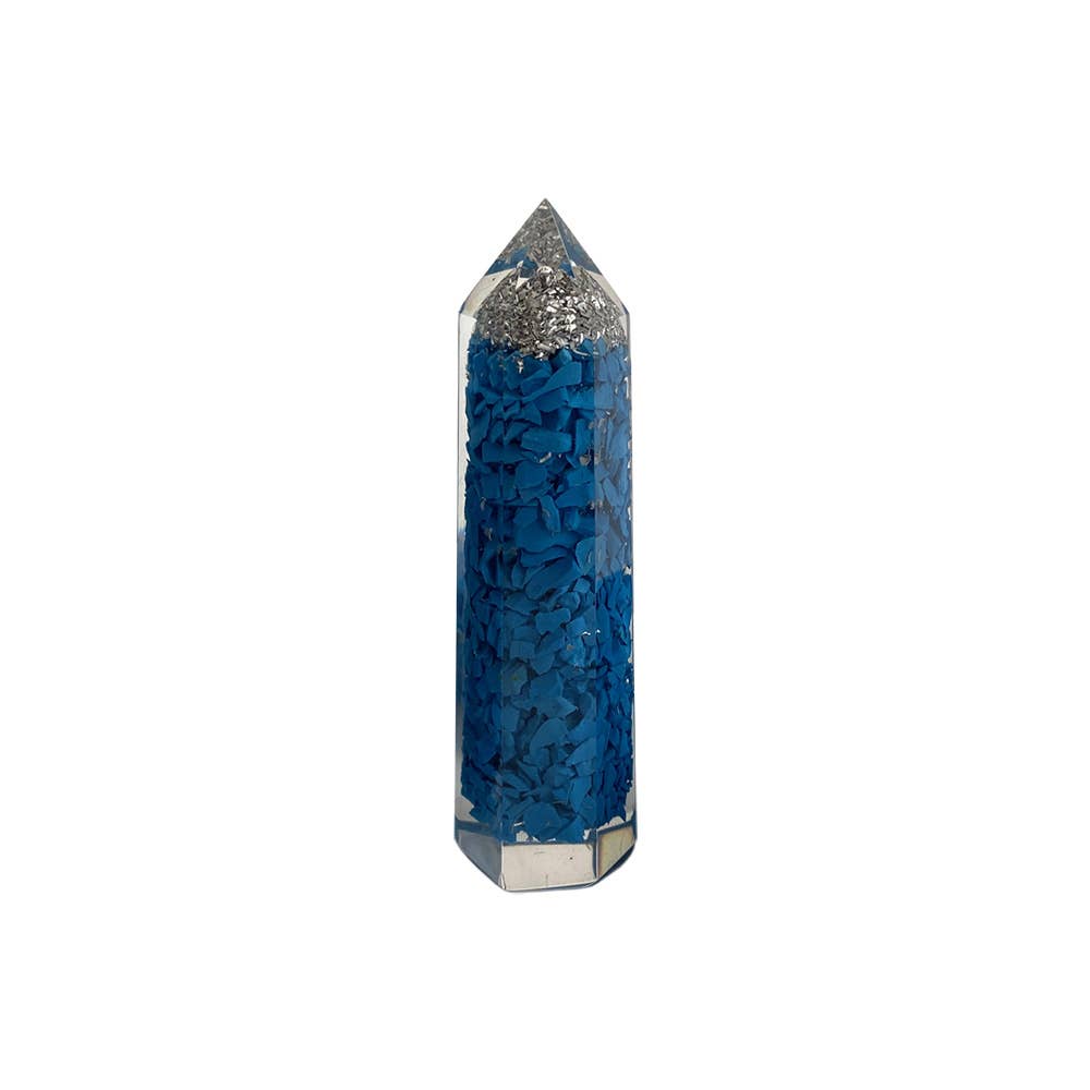VIE – wholesale Spiritual stone/crystal – Orgonite Obelisk Tower, 8x2x2cm5