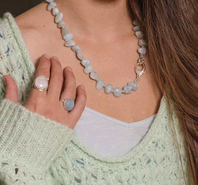 REMOVED BRAND - Wholesale Single Stone/Solitaire Ring - Moonstone Ring - The Signature Collection 2