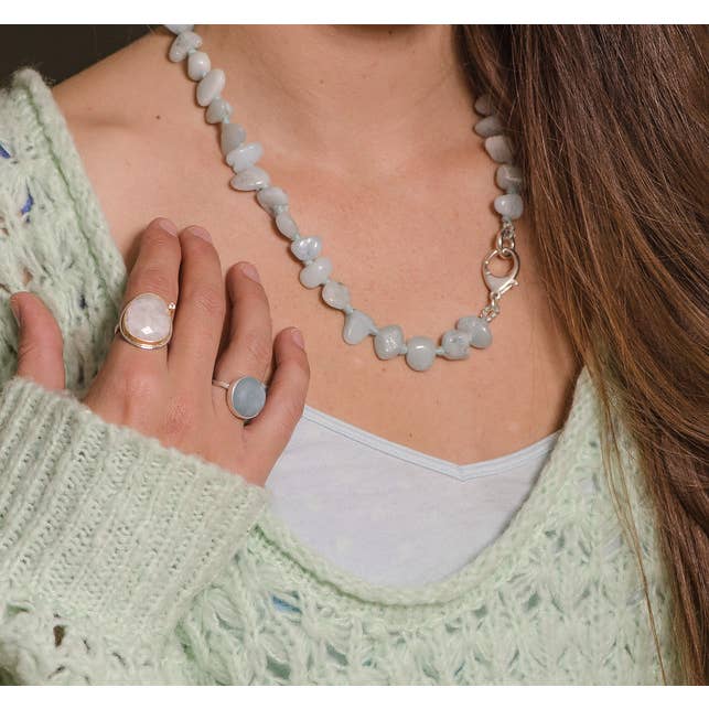 REMOVED BRAND - Wholesale Single Stone/Solitaire Ring - Moonstone Ring - The Signature Collection 2