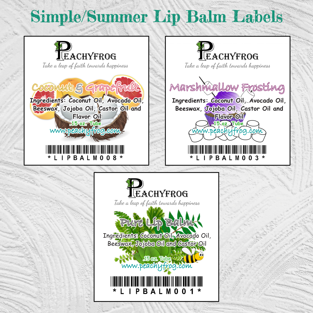 Peachyfrog - Wholesale Lip Balm - Lip Balm STARTER BOX | Display Box with 12 Lip Balms3