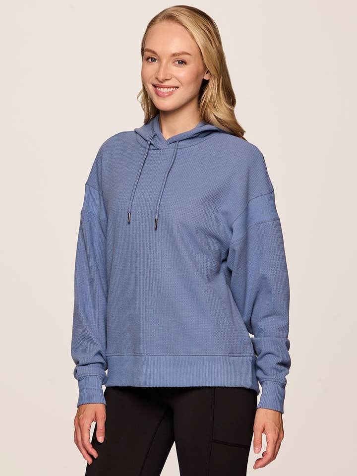RBX Active - Wholesale Hoodie - Women's - Off Days Relaxed Waffle Knit Hoodie