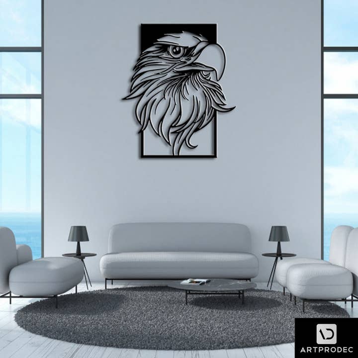 benjashop – wholesale Wall Accent – Eagle Metal Wall Art Decor1