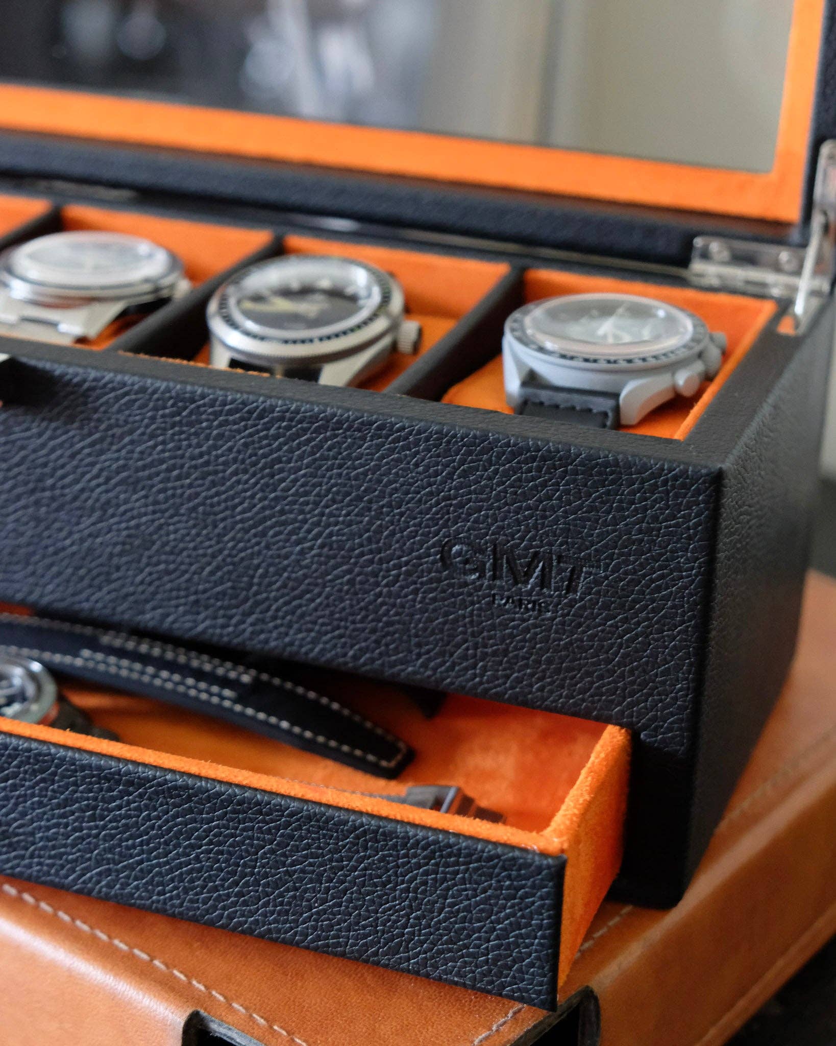 Maison Scarlett – Engroshandel Smykkesskrin – Jean urkasse med 5 rum + skuffe3