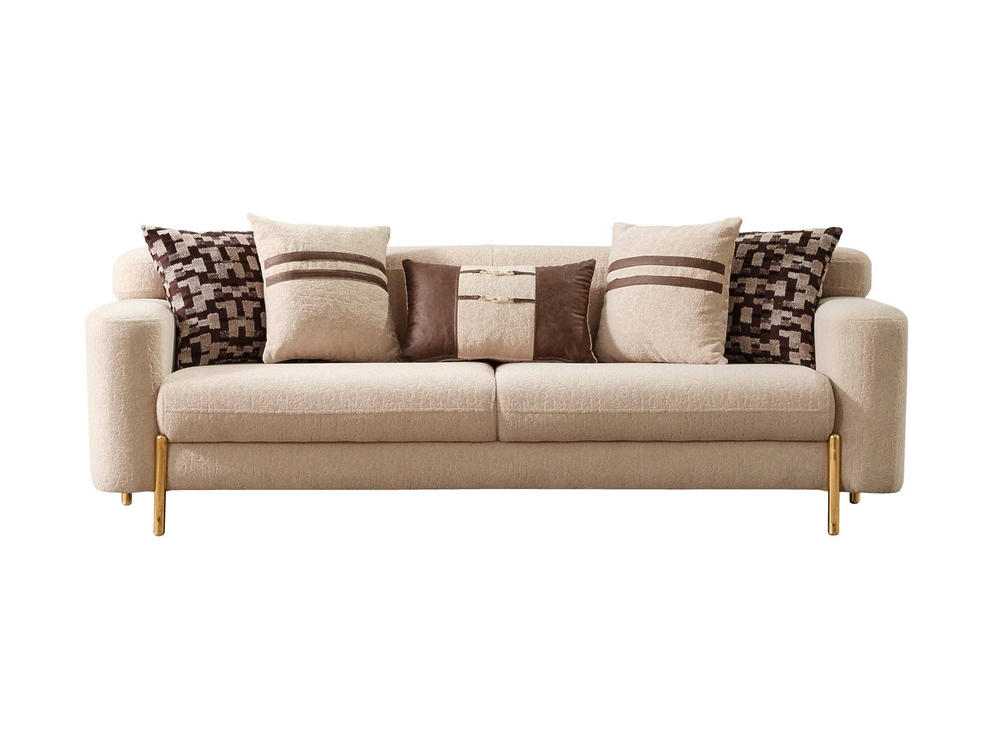 Beige Shelby Stationäres Sofa Beige für den Großhandel auf Faire6