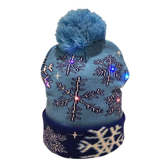 Access by Mediterranean Concepts – Gorro - Mulher por atacado – Chapéu LED Snowflake Light Up