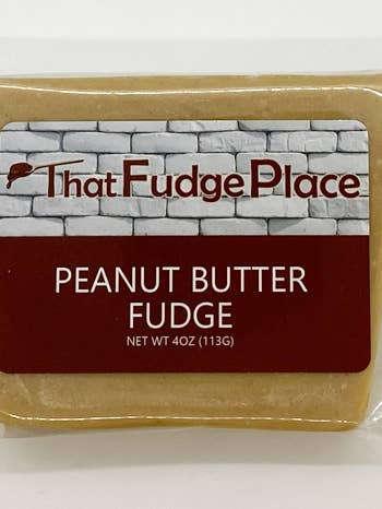 Peanut Butter Fudge 4oz Slice for wholesale by That Fudge Place