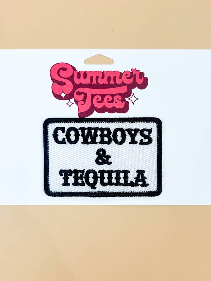 Cowboys and Tequila Patch for wholesale by Summer Tees
