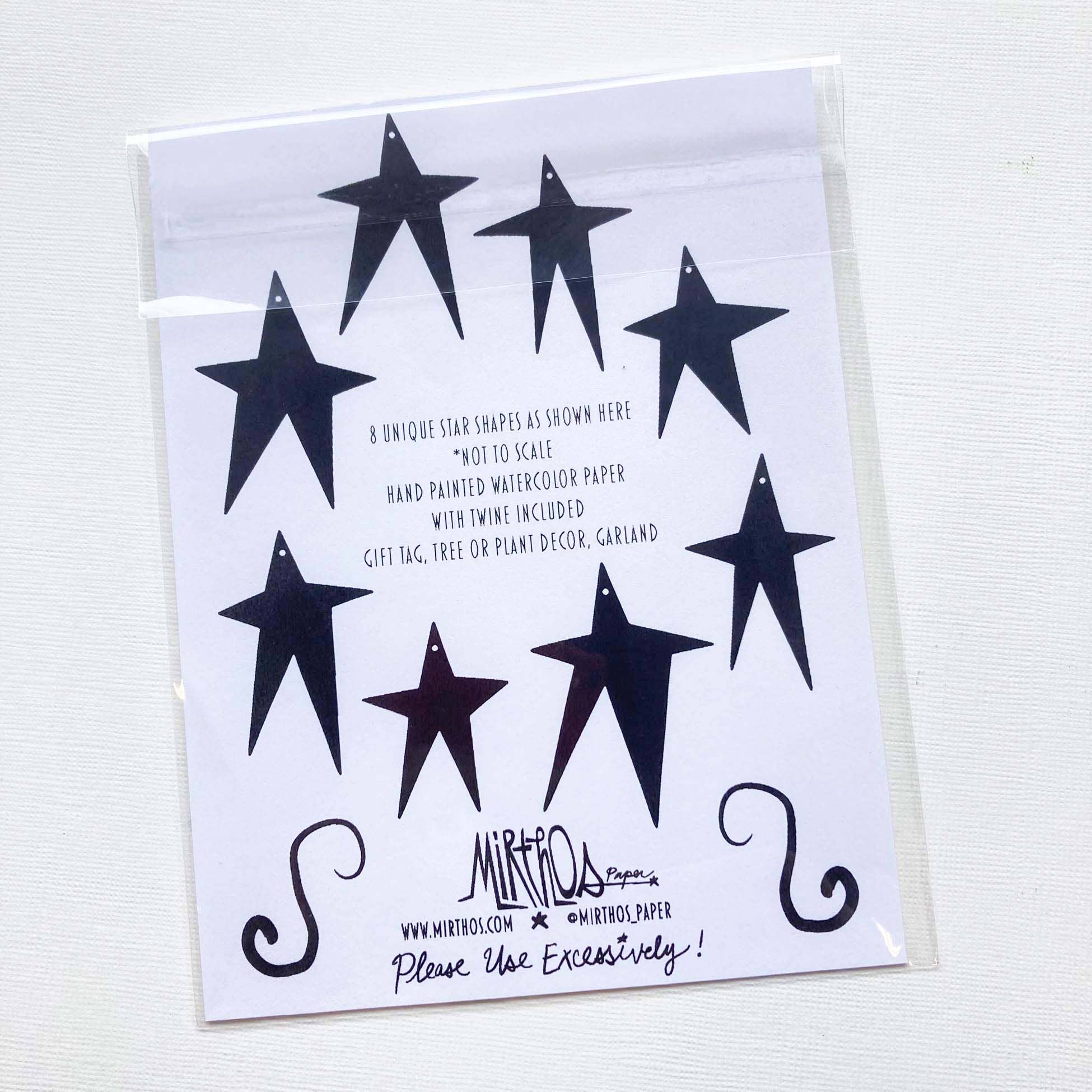 Mirthos Paper - Wholesale Ornament - Lucky Stars - Christmas Gift Tag, Ornament, Garland3