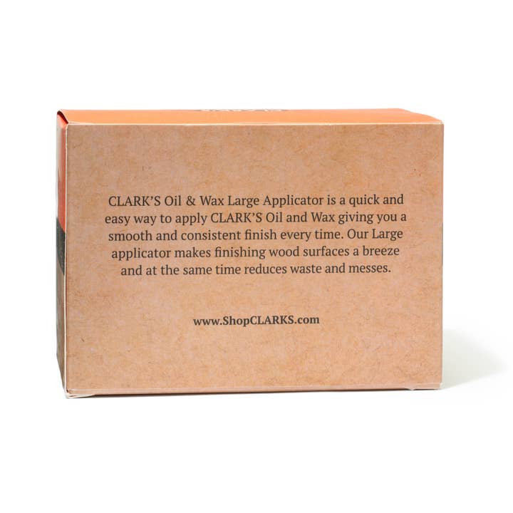CLARK'S - Wholesale Kitchen Tool/Gadget - CLARK'S Oil & Wax Large Block Applicator | USA Maple3