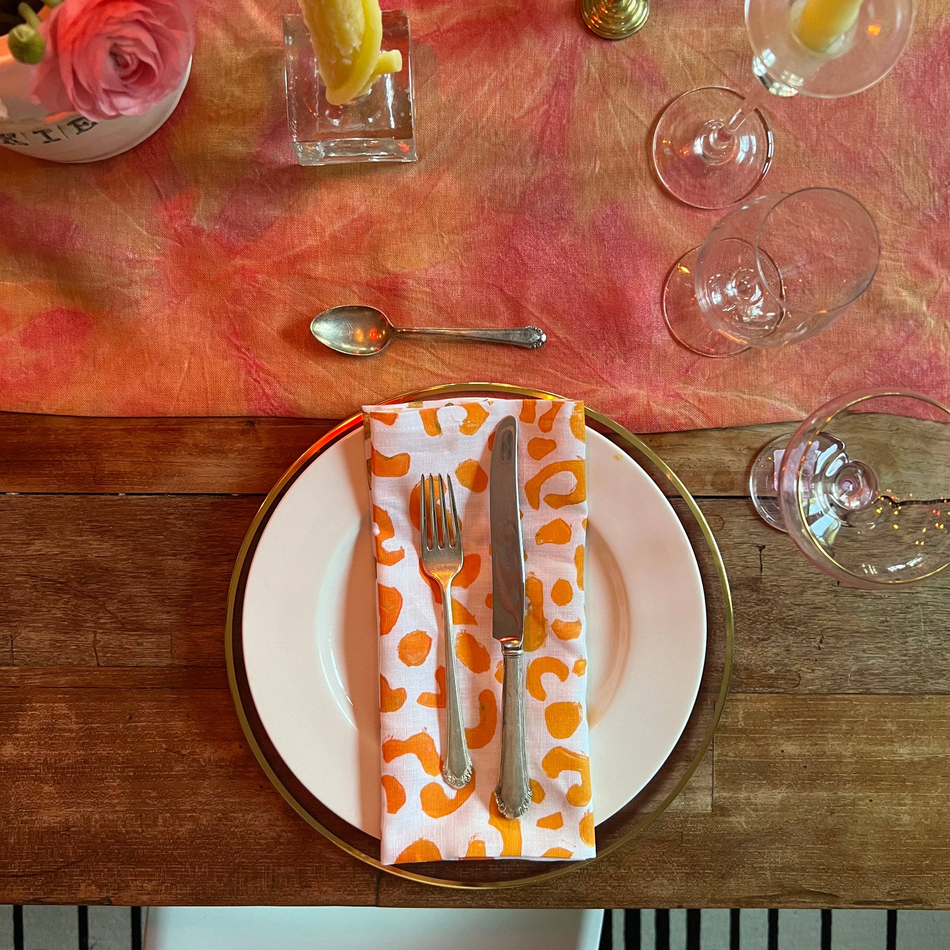 Tulusa – Engroshandel Middags- og stofserviet – På prowl - Cheetah Print Servietter i 6 Farve-måder15