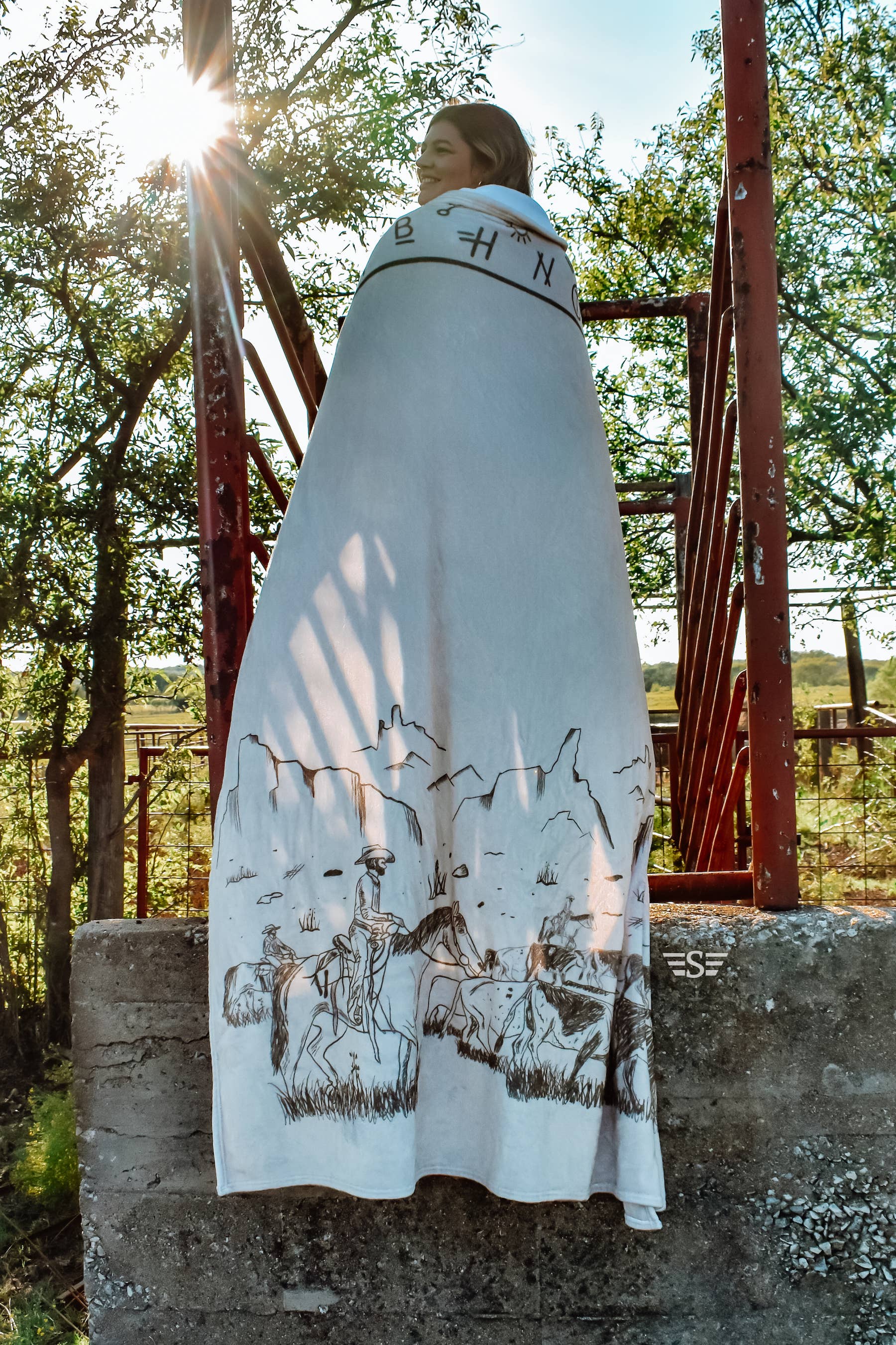 Flying S Company – wholesale Prydnadsfilt – Cattle Drive filt4