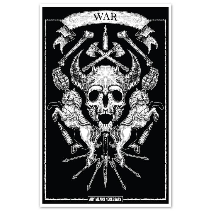 4 Horsemen War Print for wholesale by Any Means Necessary