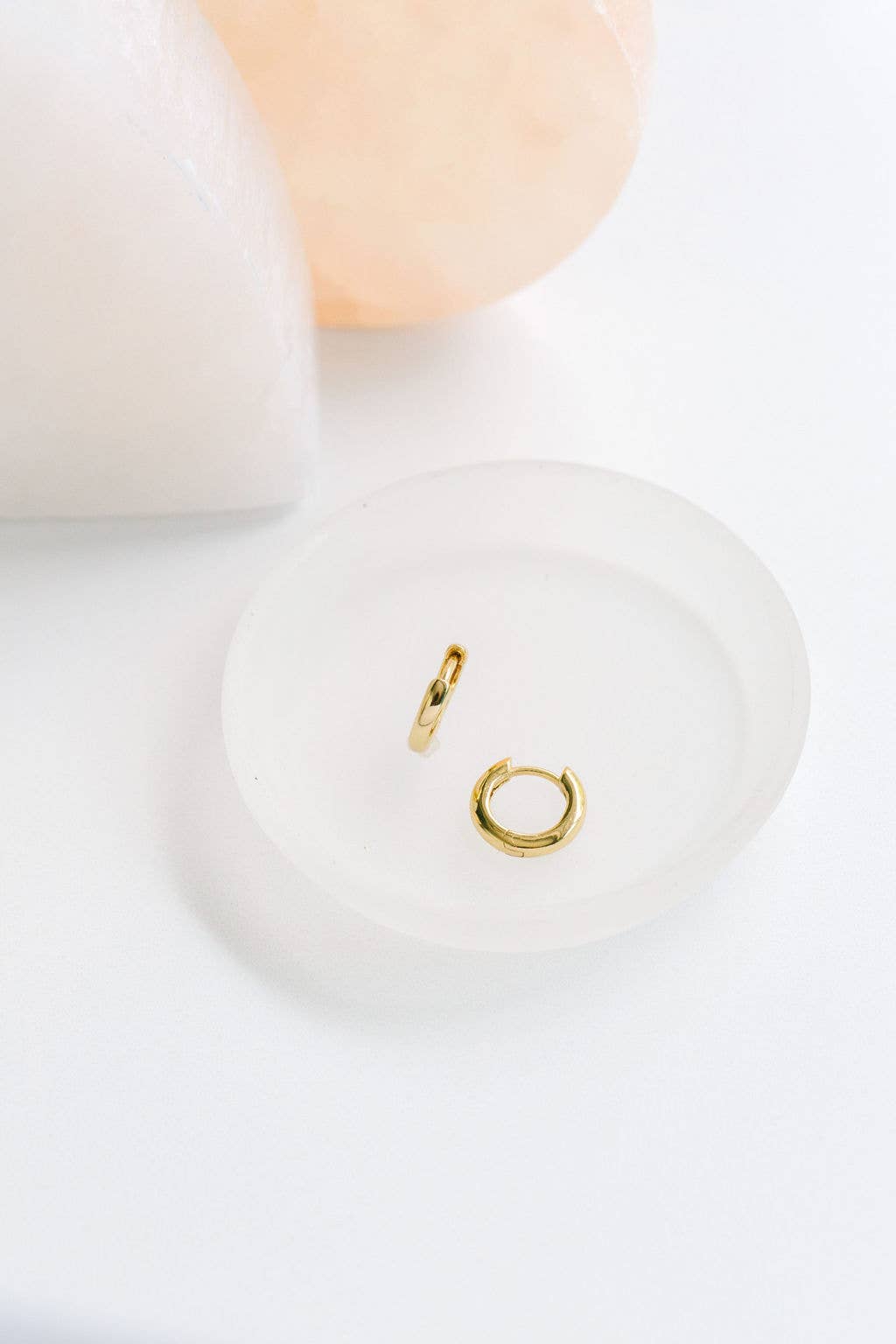 The Land of Salt - Wholesale Huggie Earrings - Classic Huggie Hoops in Gold - Earrings3