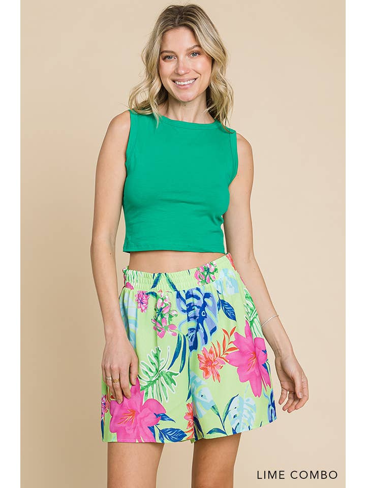 Cotton Bleu - Wholesale Shorts - Women's - 30185W - Bohemian Style Women's Air Flow Print Shorts20