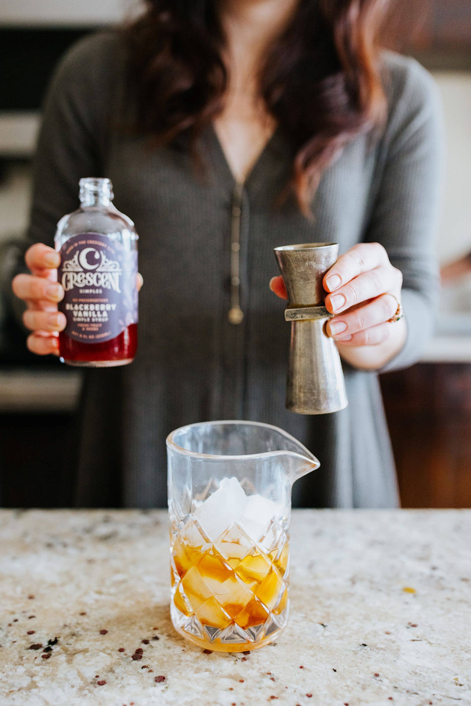 Crescent Simples - Wholesale Cocktail Mix/Syrup - Blackberry Vanilla Simple Syrup5