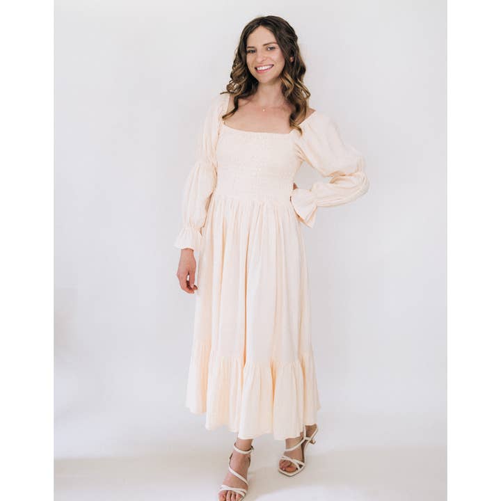 HAHA MAMA Clothing - Wholesale Dress - Women's - Muslin Puffed Sleeve Mommy & Me Dress - Women
