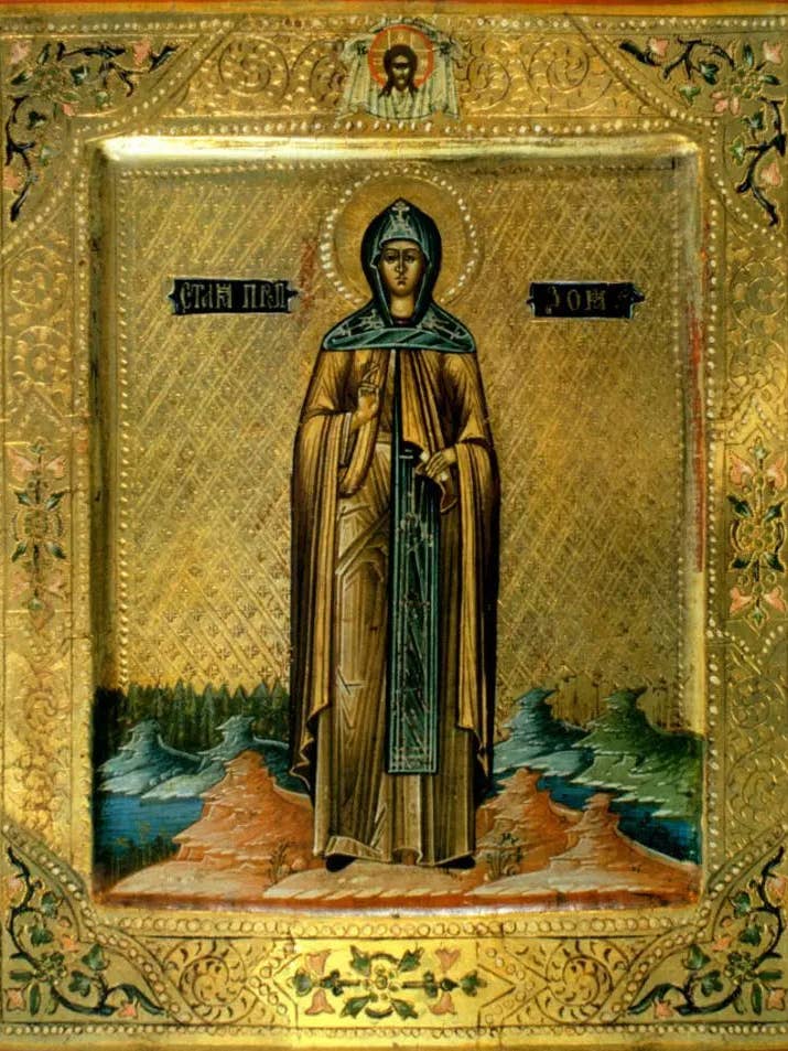 Den hellige ærværdige Zoe af Betlehem. Træ-ortodoks ikon. for engroshandel hos Iconsofsaints