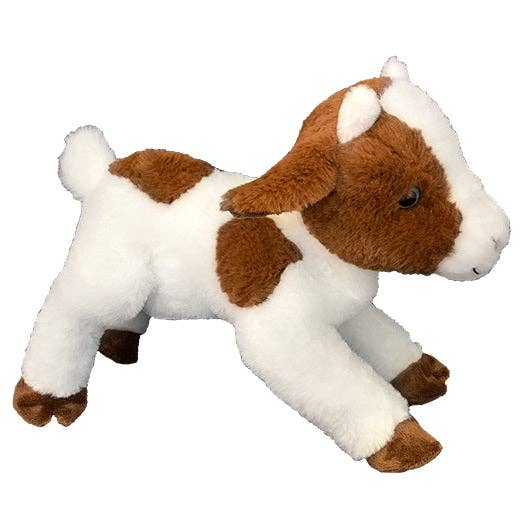 Jolie chèvre blanche et brune de 15 pouces pour la vente par BEARegards, LLC