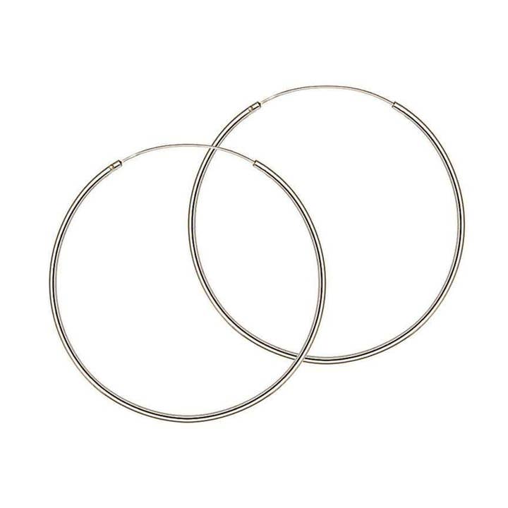 Silver Hoop-örhängen 40 MM 1,5MM för wholesale av Juulry