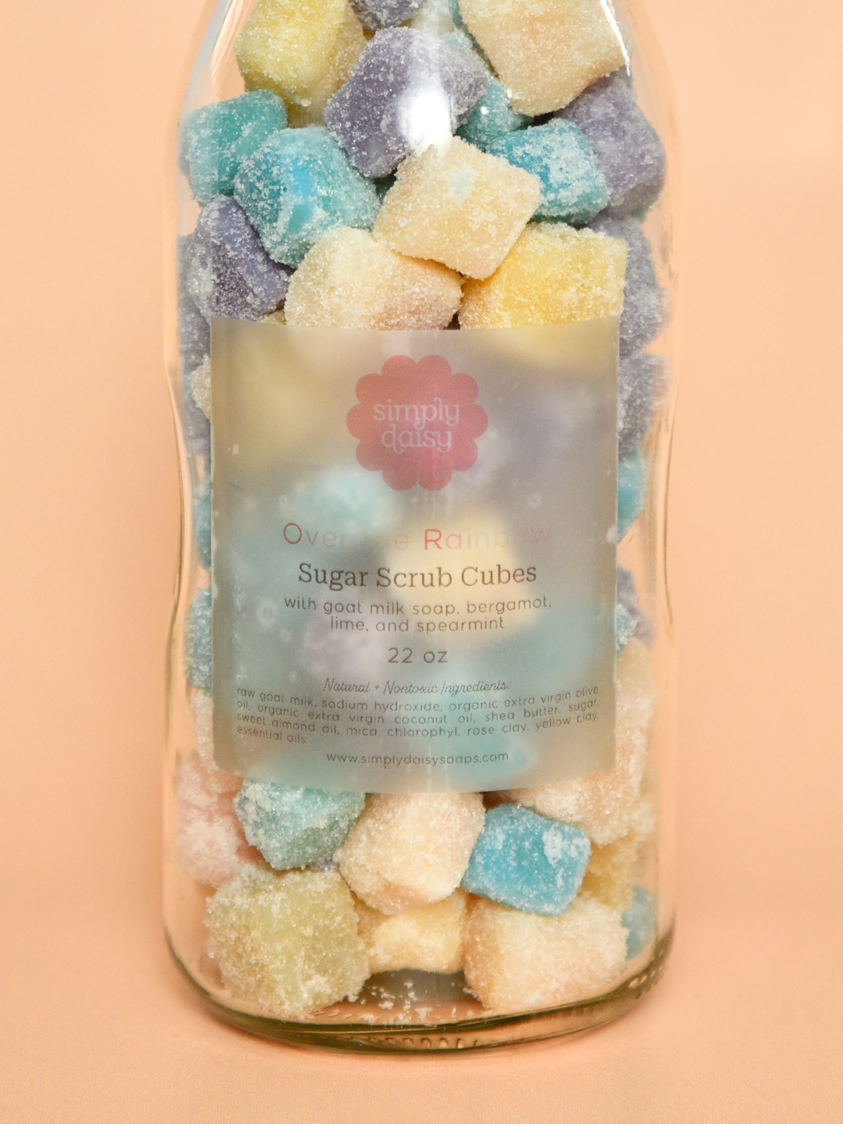 Simply Daisy - Wholesale Body Scrub/Exfoliant - Over the Rainbow Sugar Scrub Cubes1