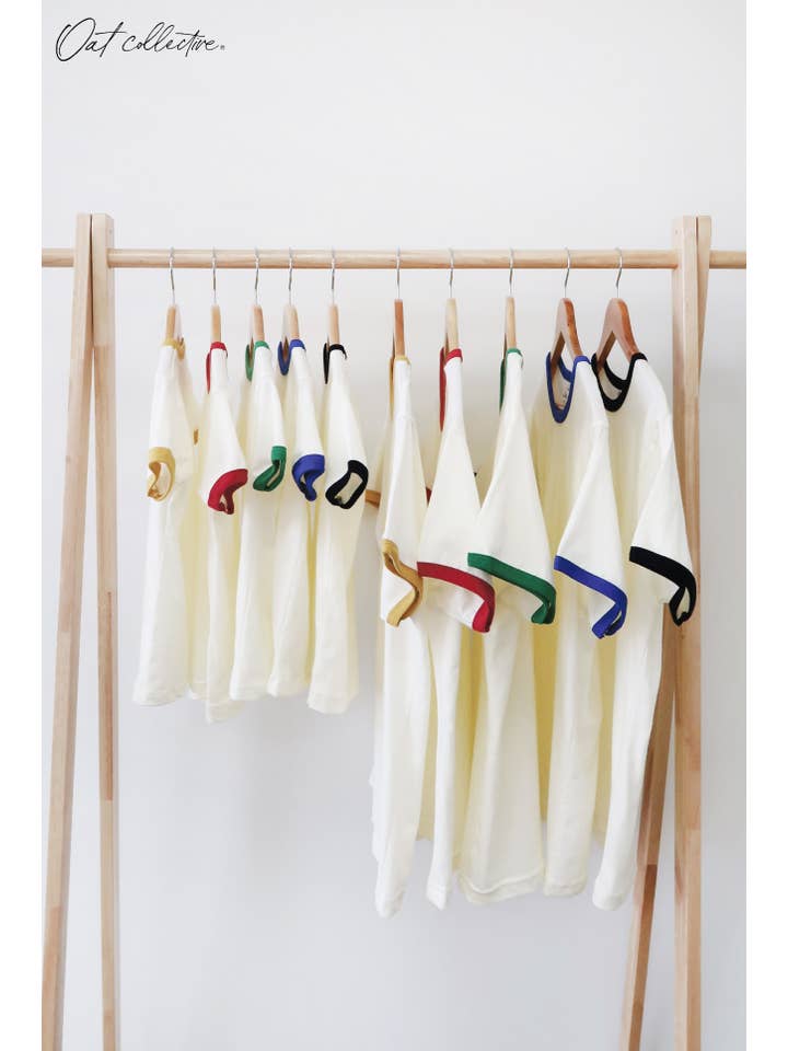 OAT COLLECTIVE - Wholesale Screen Printed T-Shirt - Women's - PREMIUM BASIC Ringer top5