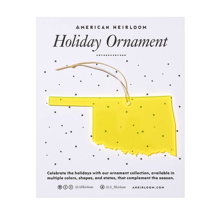 +Ornamento festivo de Oklahoma para venta al por mayor de American Heirloom