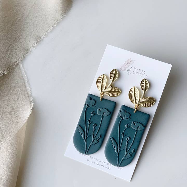 Clay By Denae - Wholesale Dangle Earrings - Sierra Earring in Navy0
