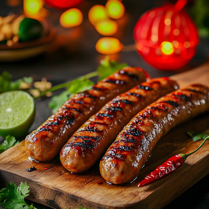 MeatCrafters Inc. - Wholesale Sausage - Classic Thai Chicken Sausage Links: Green Curry & Lime4