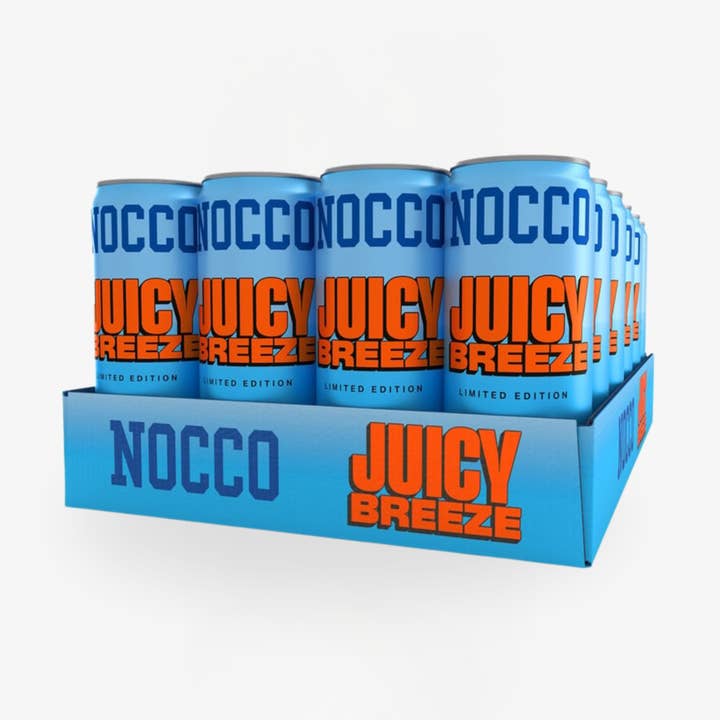 NOCCO Juicy Breeze 24-pack voor wholesale door Nordic Refreshment