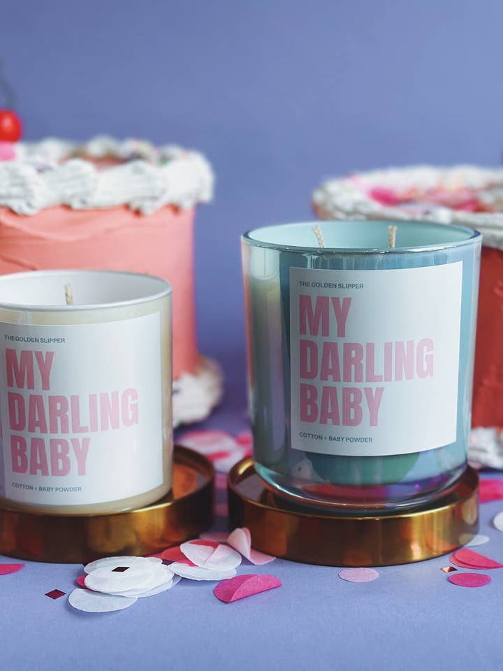 "Mijn Lieveling Baby" Vegan Sojawas Kaars voor wholesale door The Golden Slipper