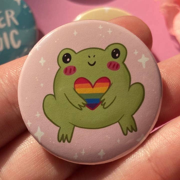 Pride Frog Pins for wholesale by Pocalyptic