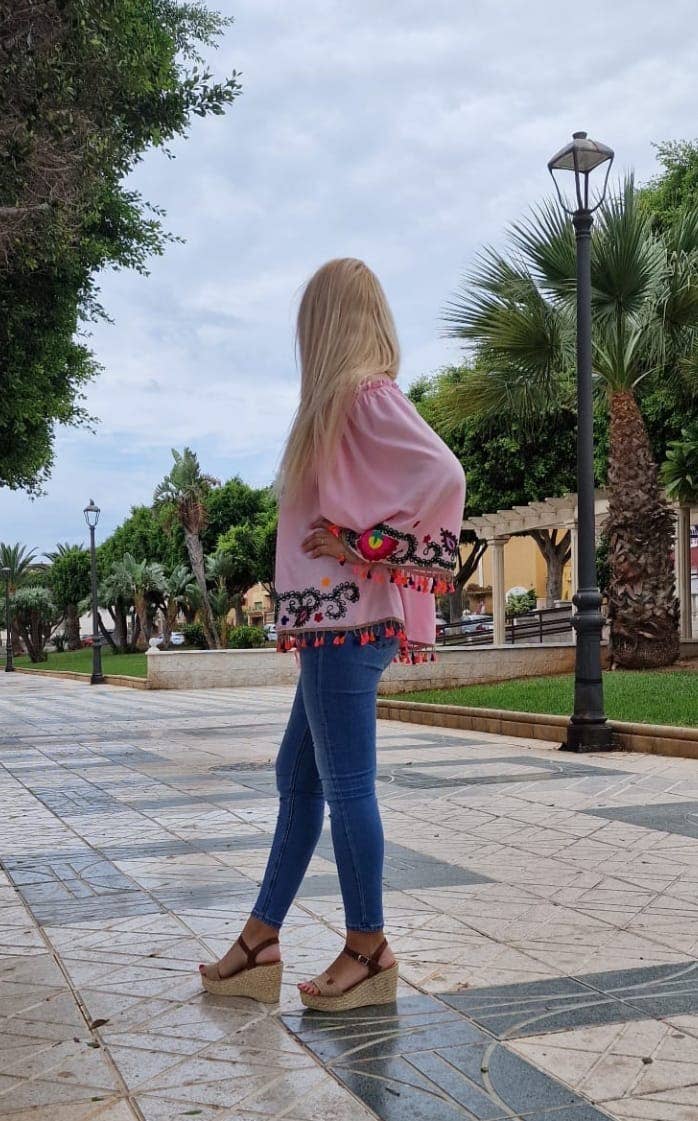 TABITHA - Wholesale Blouse - Women's - Mexican Embroidered Blouse6