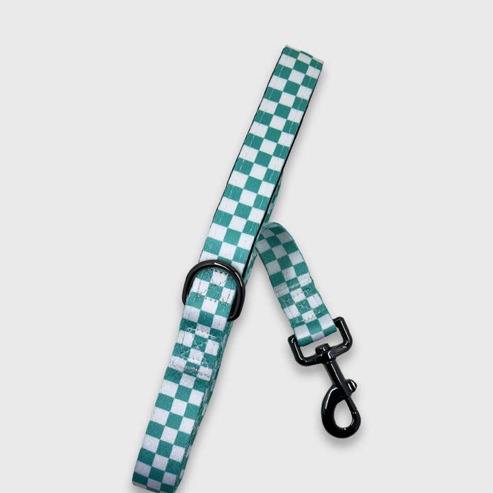 Guinzaglio per cani a scacchi blu Shockwave per la vendita all'ingrosso da parte di RACKETPACK