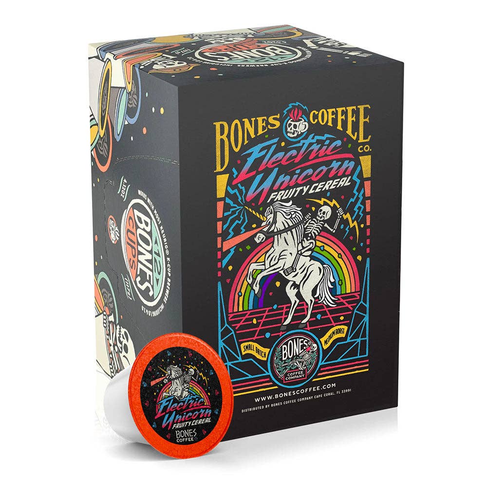 Bones Coffee Company - Wholesale Coffee Pods - Electric Unicorn Coffee Pods | 12 Count | Flavored Coffee5