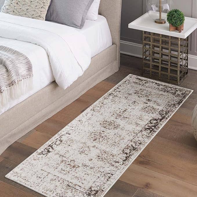 2x10 Beige Modern Distressed Löpare Matta för wholesale av home mart goods