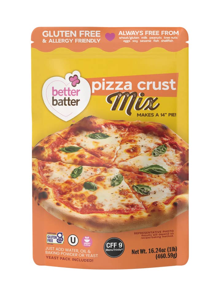 Better Batter mix per base pizza senza glutine per la vendita all'ingrosso da parte di Better Batter