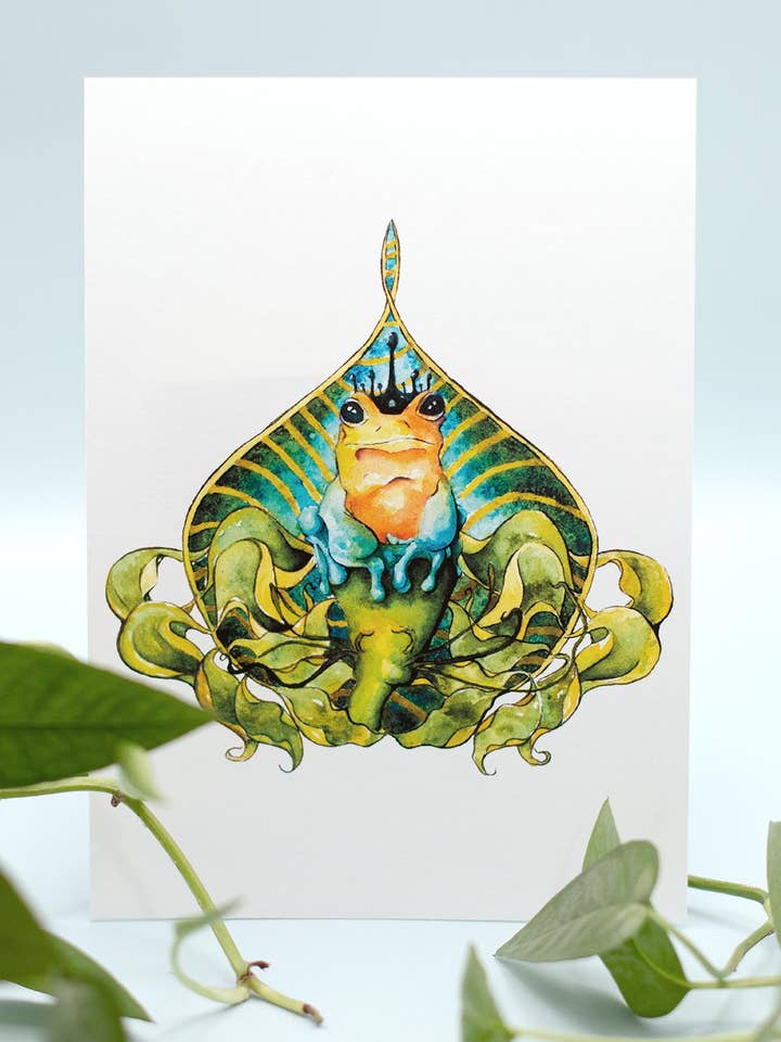 Frog Prince Prints for wholesale by Whimsy Lantern