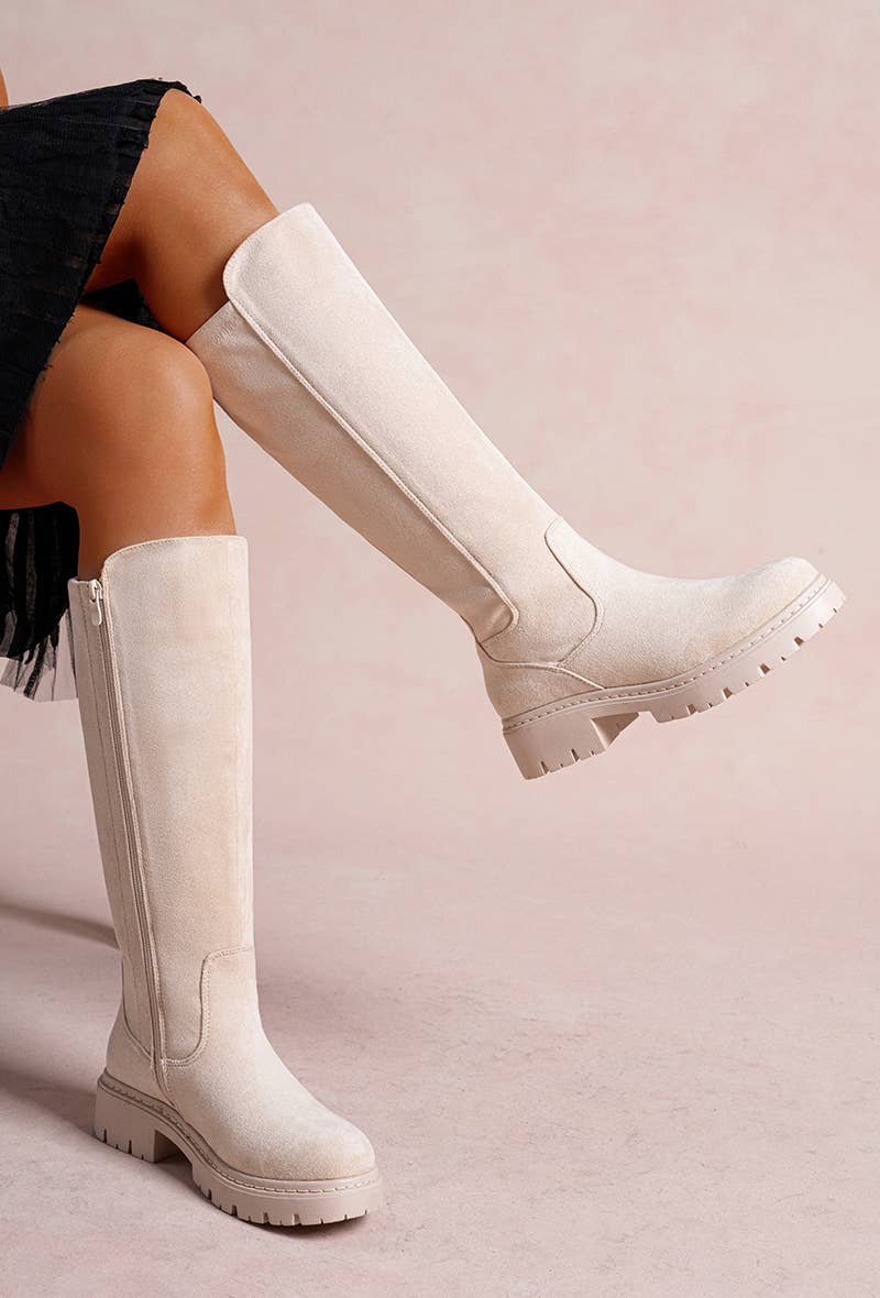 LADY GLORY - Wholesale Boots - Women's - Women's High Suede Boots – Softness & Sleek Silhouette4