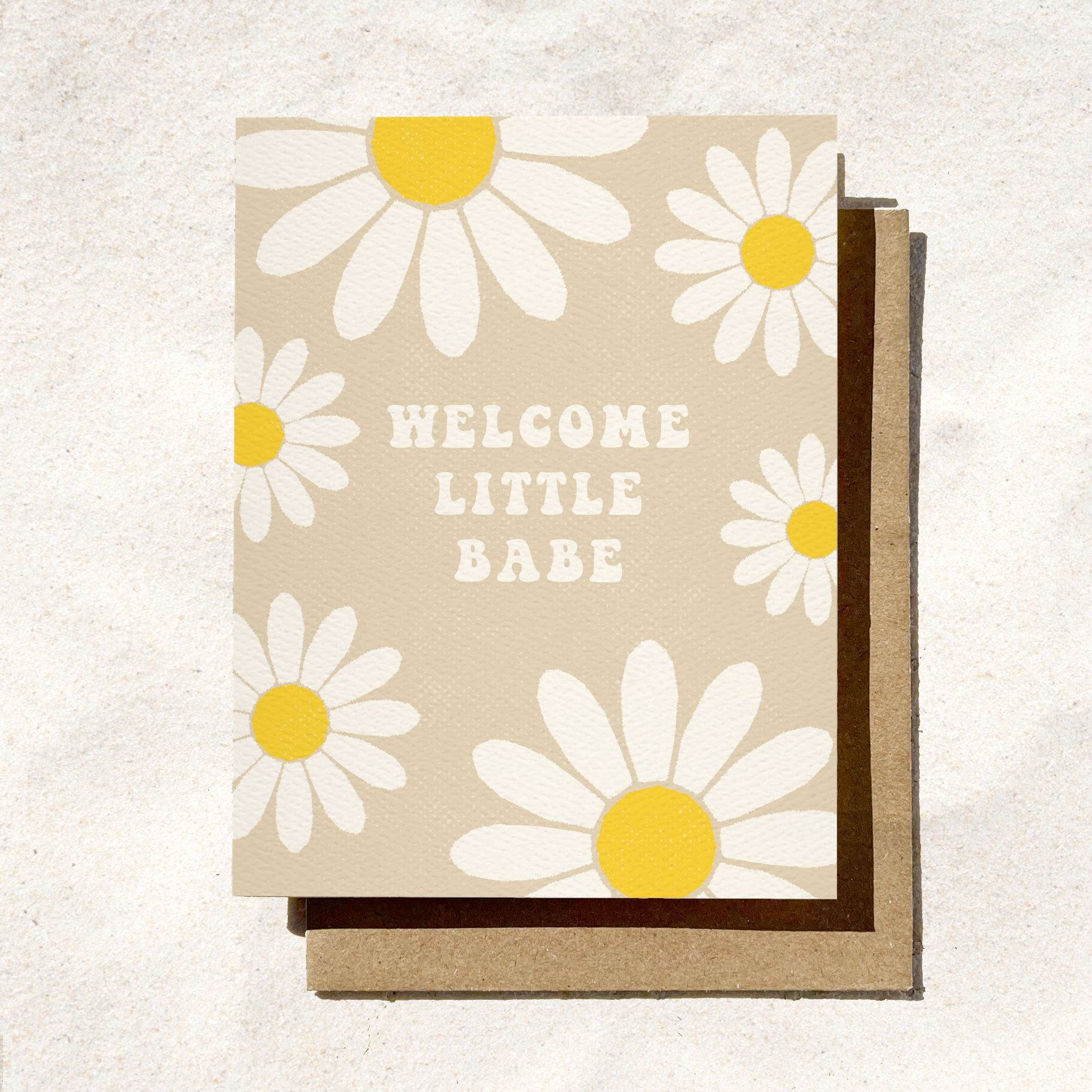 Daydream Prints - Wholesale Baby Card - Welcome Little Babe Card | New Baby Card | Fall Floral5