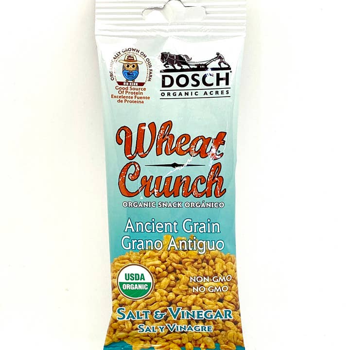 Dosch Organic Acres - Wholesale Puffed Snack - Wheat Crunch Salt & Vinegar 40g2