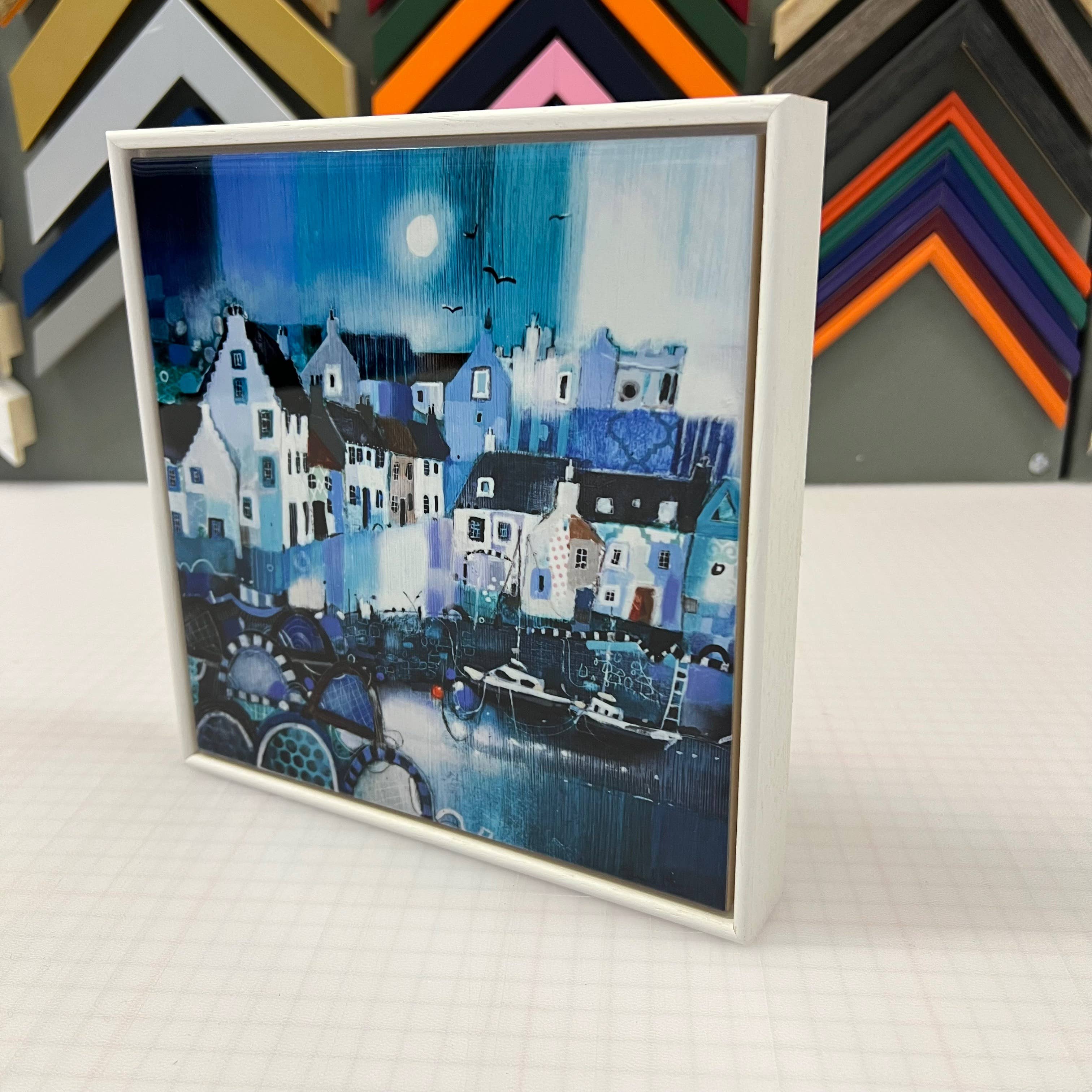 Emma S Davis Artist - Wholesale Art Print - 'Summer Memories, Crail'- Framed Ceramic Tile Art Print3