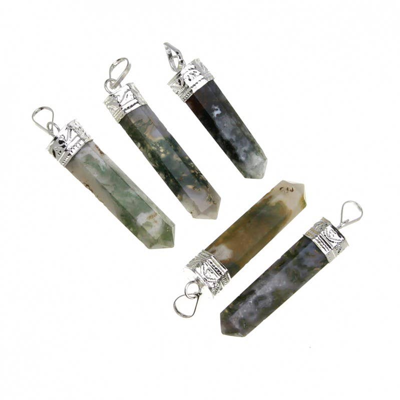 UniArt - Vente Breloques/médailles personnalisées - Pendentif en pointe de quartz naturel à 6 facettes10