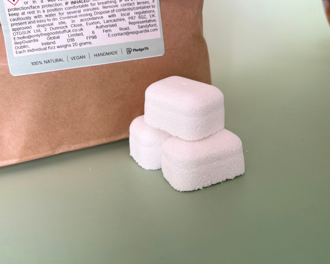 Only The Good Stuff UK – wholesale Toilet cleaner – Toilet Fizzes- Lime & Lemongrass2