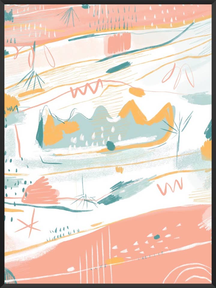 Carnaval - Poster coloré pastel pour la vente par Project Nord