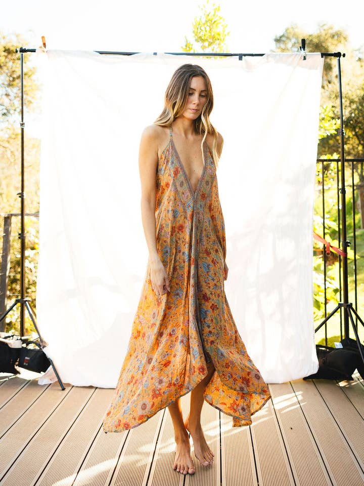 Sun Child Klassisk Silkekjole - Polynesien for engroshandel hos Sun Child