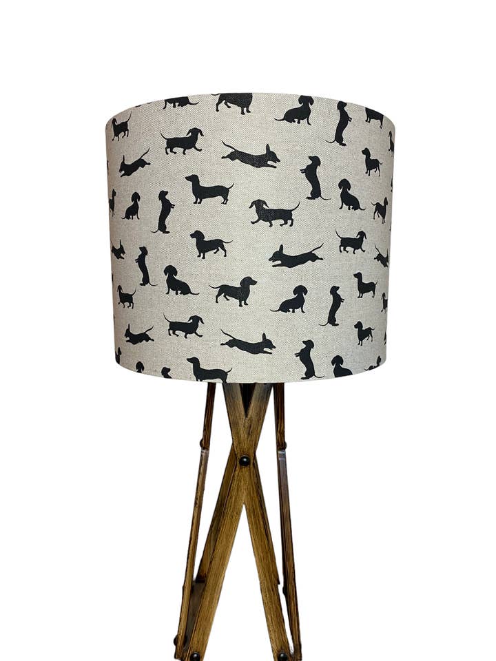 Dachshund Wiener Dog Handmade Lampshade for wholesale by LouSeal Handmade Lampshades