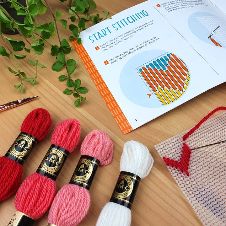 Oh Sew Bootiful - Wholesale Embroidery/Cross Stitch Supplies - Hearts Bargello Kits, Tapestry Wall Hanging Kits, Craft Kits