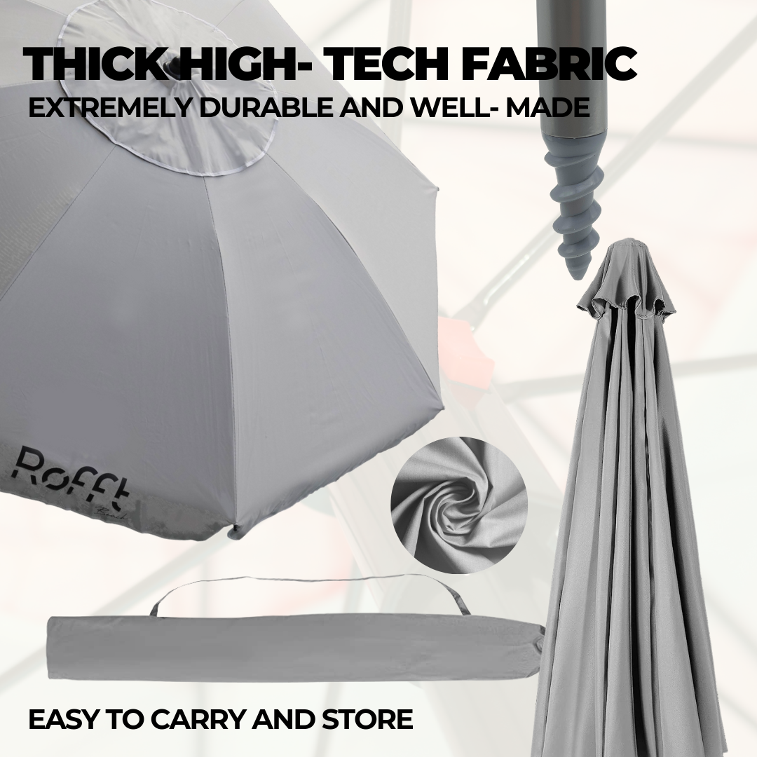 ROFFT USA LLC - Vendita all'ingrosso Ombrellone da spiaggia - Ombrellone da Spiaggia ROFFT 2 m in acciaio e alluminio resistente19