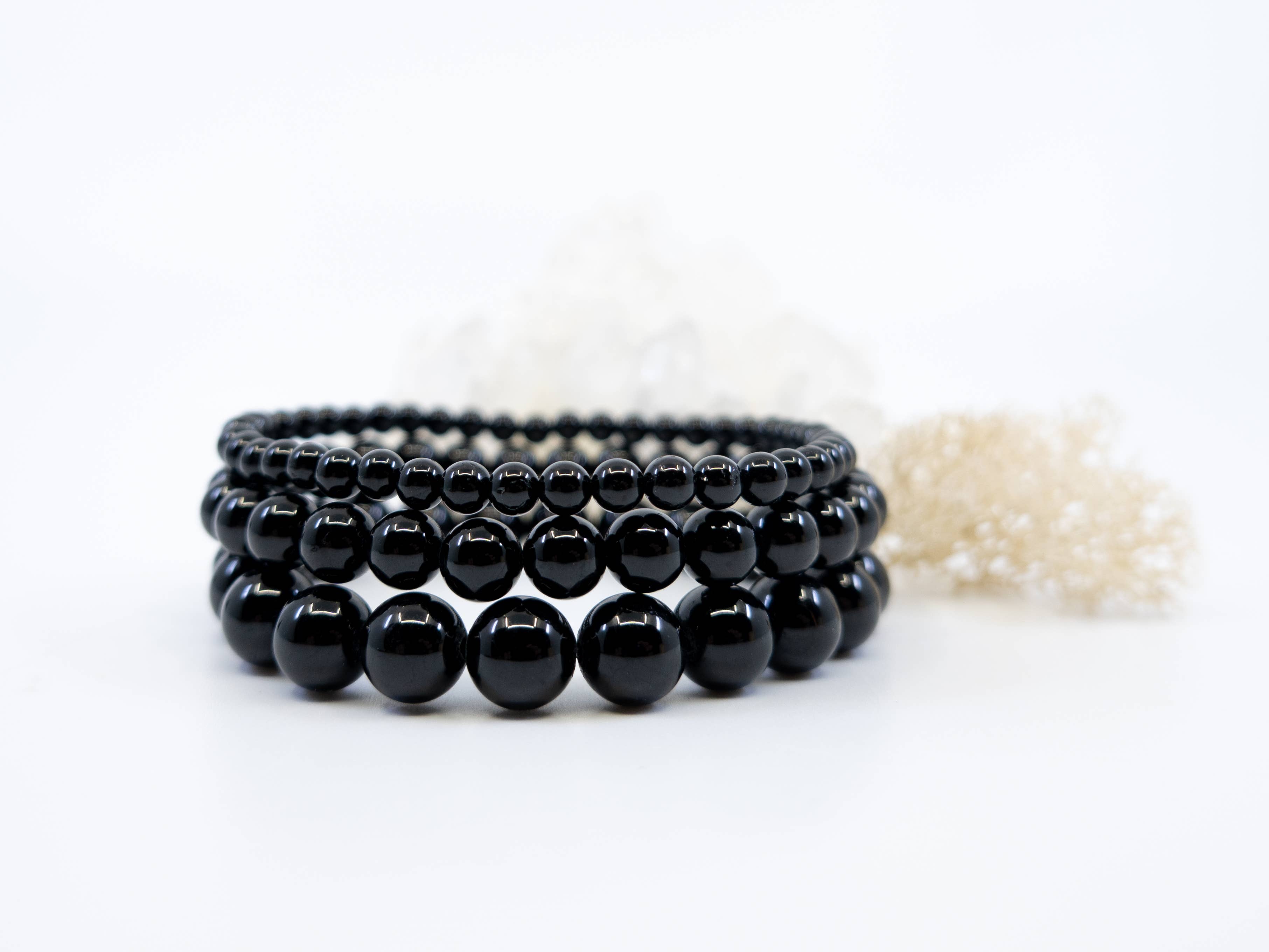 Celestial Habit - Wholesale Beaded Bracelet - Gemstone Energy Stretch Bracelets ~ Black Tourmaline4