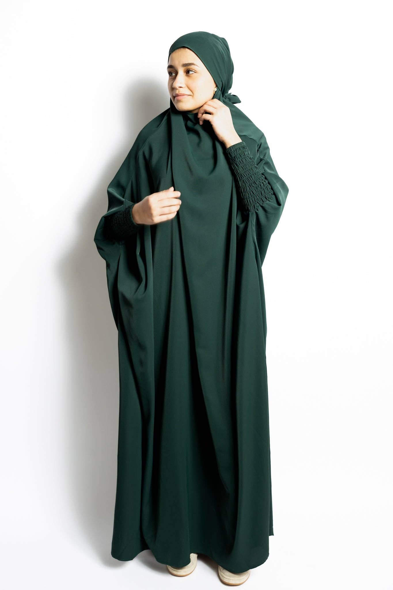 Bella Hijabs - Wholesale Kaftan - Women's - Jilbab - Zayt Green3